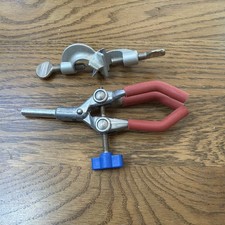 Laboratory retort stand - stand, clamps