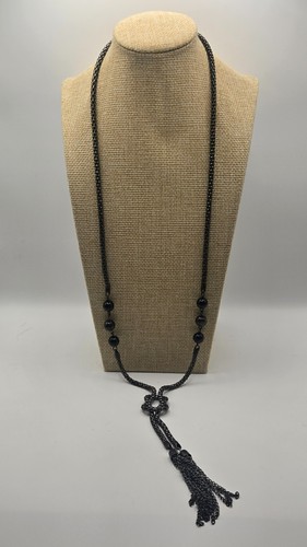 Long gunmetal tie - tie, knot