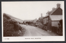 Postcard Braunton nr Barnstaple Devon the Saunton Road early RP WHS Kingsway