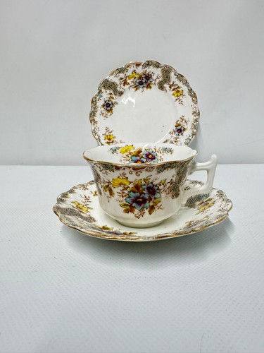 Vintage floral bone - bone, china