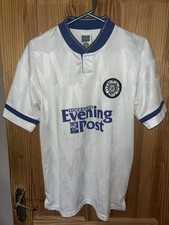 Leeds United 1992 Home Score Draw Men’s Large Retro Vintage Premier League Shirt