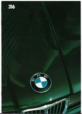 BMW 316 E21 1982-1983 UK Market Sales Brochure 3-Series
