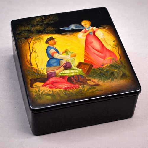 Vintage russian fedoskino - vintage,