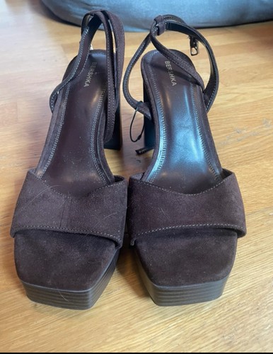 Bershka brown inch heels - inch,
