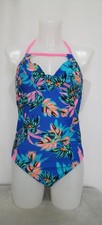 BNWT Figleaves Fiji Classic Underwired Non Pad Swimsuit Longer Length 34E NB3-39