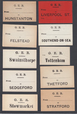 TEN Old Luggage Labels All