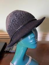 LADIES SOFT TRILBY JOHN LEWIS INNER BAND HAS DRAWSTRINGS FOR GOOD FIT GREY BLACK