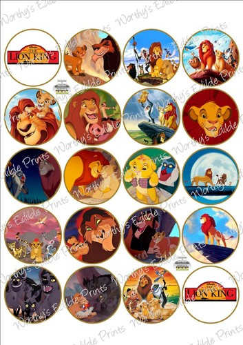 Lion king cupcake - cupcake, topper