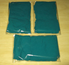 JOB-LOT:  3 x TURQUOISE RIBBED PATTERNED TIGHTS  (Small Size.) WELL MADE.