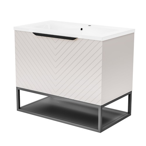 Pink 800mm wall hung drawers - pink,