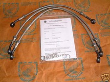 Honda CB 750 FOUR F2 G Steel Flex Brake Line Set Front Brake Hose