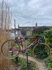 Orange P7 mountain bike. Red