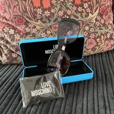 Moshino Love Black With Pink Animal Print Insides Brand New With Case