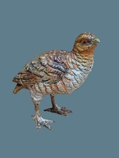 Cold painted bronze Grouse