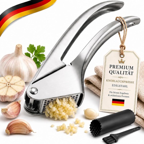 Garlic press stainless - garlic, steel