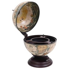Eucalyptus Wood Tabletop Globe