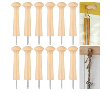 12pcs wooden shaker peg - 12pcs, hooks