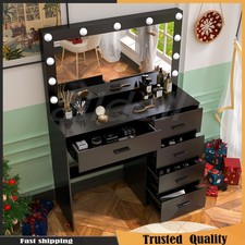 Black Dressing Table with