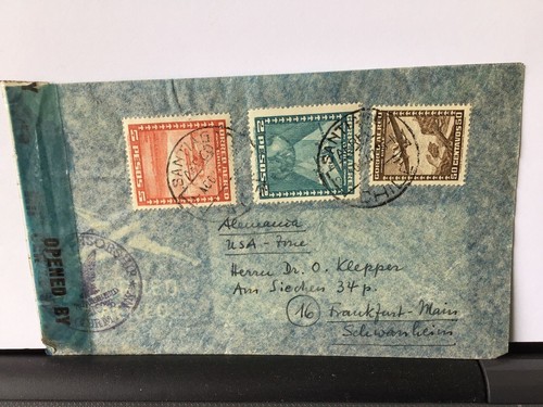 Chile 1947 censor airmail - chile,