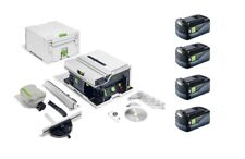 Festool Cordless Table Saw CSC SYS 50 with 4 x 5ah Batteries