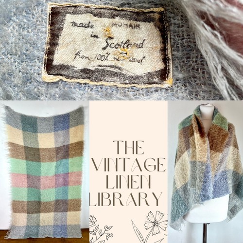 Vintage 100 mohair - 100%, blanket