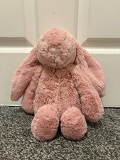 Jellycat Medium Bashful Petal Bunny rabbit pink bunny genuine jellycat VGC plush