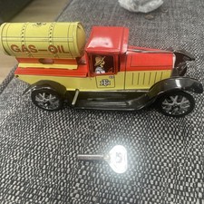Tin Plate Clockwork Gas-Oil Truck With Key
