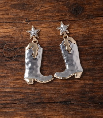 Zara cowboy boots earrings - zara,
