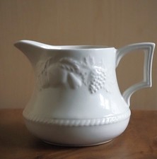 BHS LINCOLN CREAM WHITE PORCELAIN MILK CREAM JUG CREAMER MADE IN ENGLAND