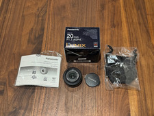 Panasonic Lumix G H-H020 20mm f/1.7 Aspherical Lens for DSLR Camera + UV filter