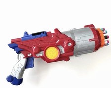 Hasbro Transformers Optimus Prime Cyber Blaster & Nerf Darts Light N Sound Fx