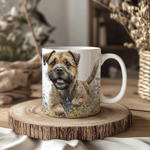 Border terrier wildflower - border,