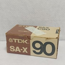 Genuine TDK SA-X 90 Cassette Cardboard Storage Box