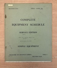 MOD Complete Equipment Schedule 35214 Test Kit, Radio , Amplifier RF No. 7