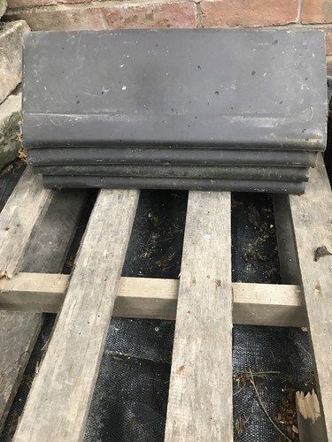 Clay black grey - ridge, tile