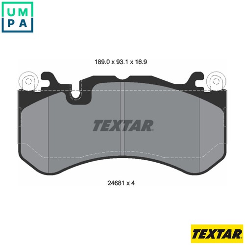 Brake pad set - pad,