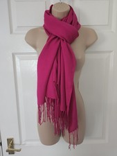 Hobbs Matilda Scarf Hot Pink, 75" x 32" Made In Italy Soft Feel New Without Tags