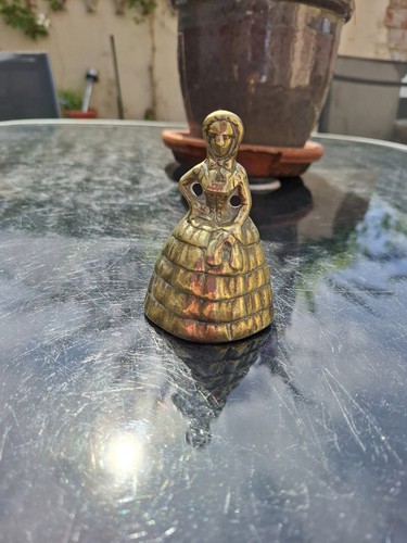 Vintage brass bell victorian - brass,