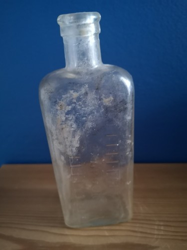 Antique medicine bottle with - antique,