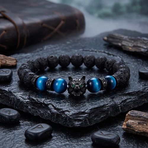 Blue tiger eye lava - blue,