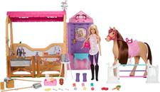 Barbie Toy Stable Playset with Doll, Horse & Accessories, 25+ Pieces 6... 