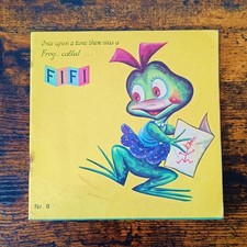 Vintage children's book Once Upon a Time Frog Called Fifi 1960s Rare Illustrated