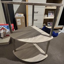 3 Tier grey walnut MDF effect