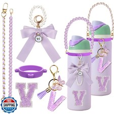 Mengayadi 6Pcs Letter Accessories for Owala Water Bottle 24oz 32oz 40oz, with