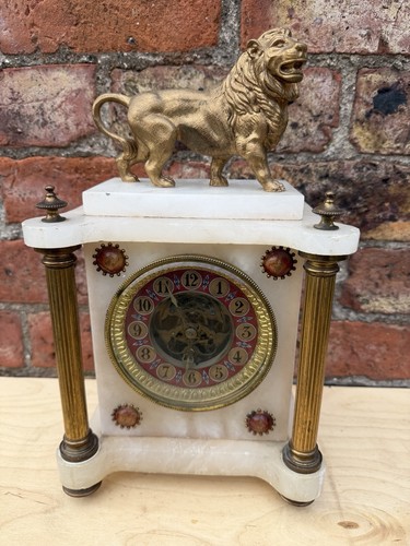 Antique french mantel clock - antique,