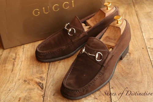 Gucci brown suede silver - silver, bit