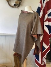 Tweed Cape Poncho Shawl