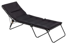 Lafuma Siesta Air Comfort Sun Lounger W56 x L213cm - Acier Black [Wear} B+