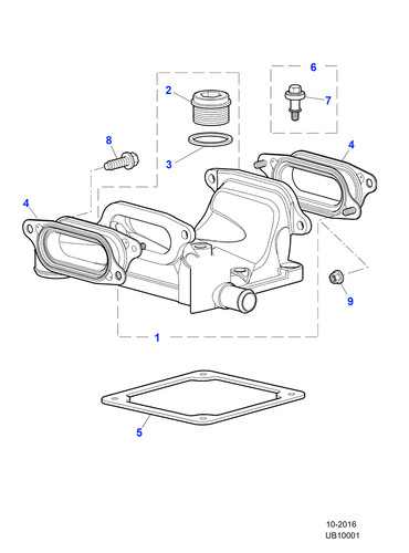 Jaguar genuine camshaft cover - genuine,