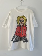 Vintage 90s Rave Graffiti Character Spliffy Hip Hop T Shirt